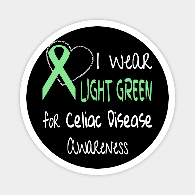 I Wear Light Green for Celiac Disease Awareness product Magnet by nikkidawn74